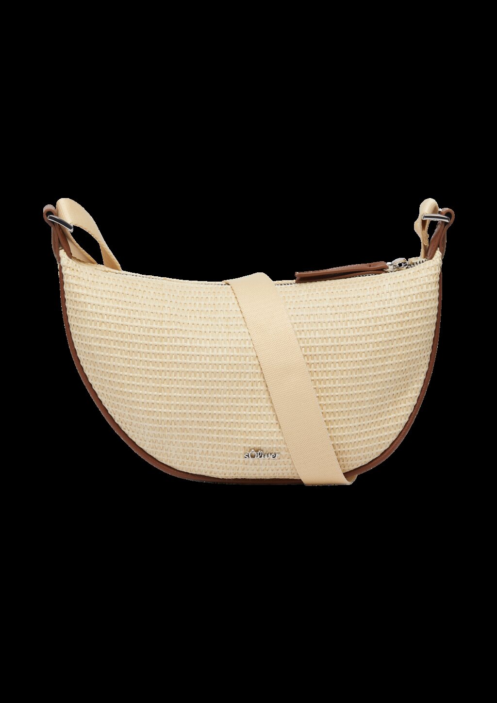 Halbmondtasche mit Twillfutter