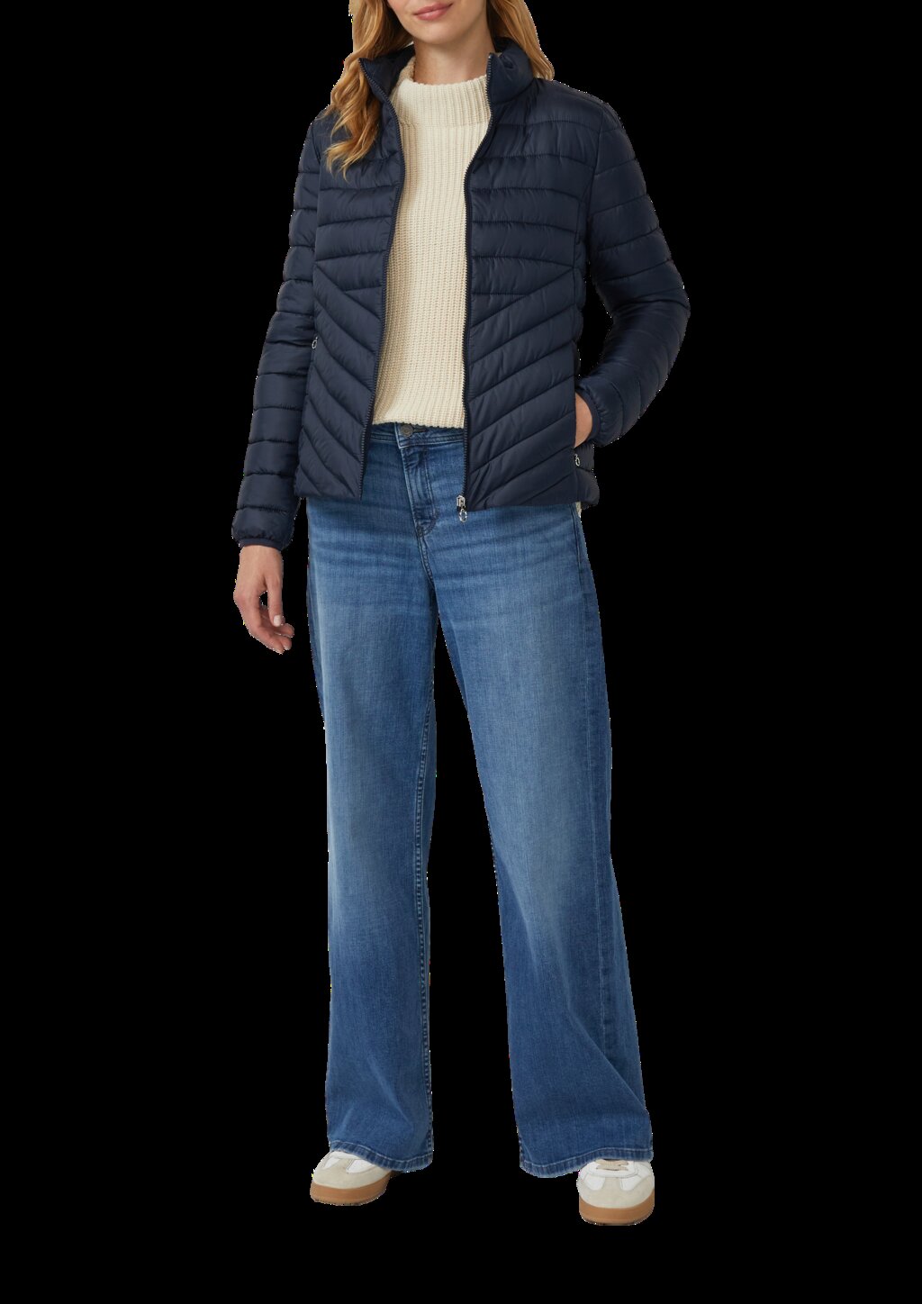 Leichte Steppjacke mit Pack-Funktion