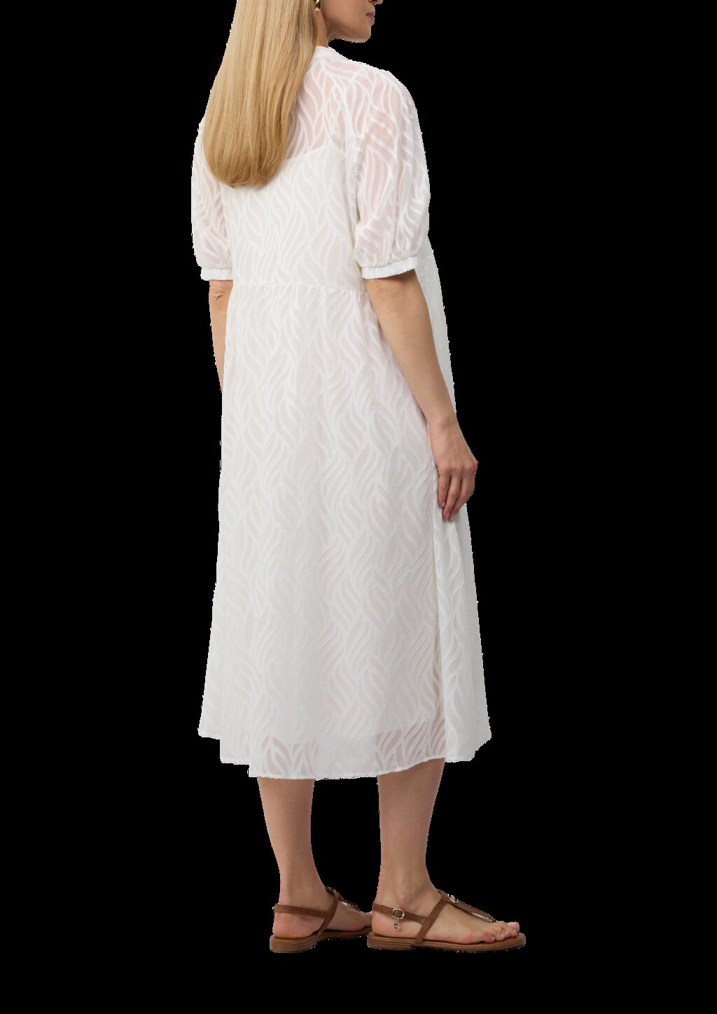 Semitransparentes Maxikleid mit Futter