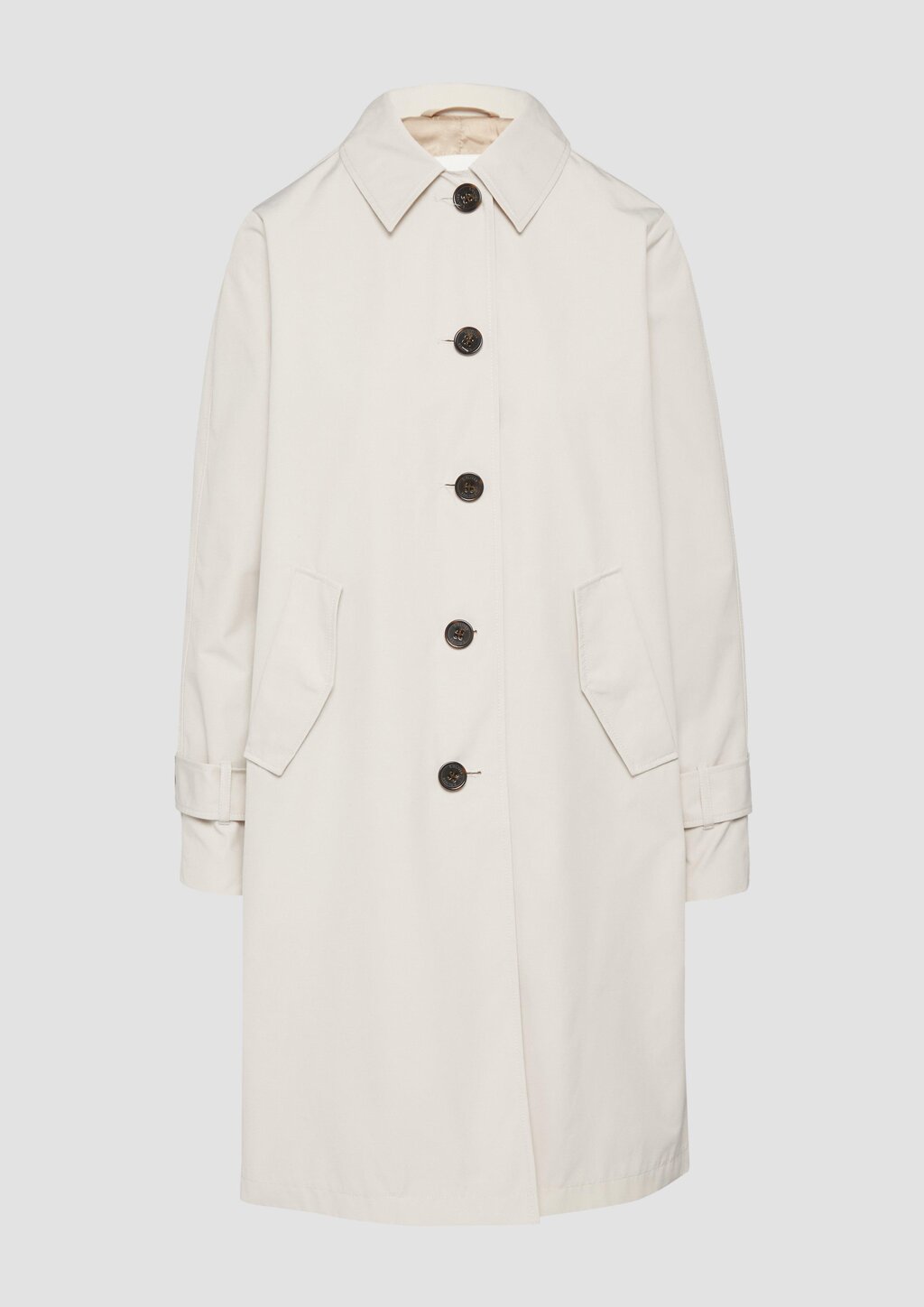 Carcoat mit Rückenschlitz und Riegeldetail am Ärmel