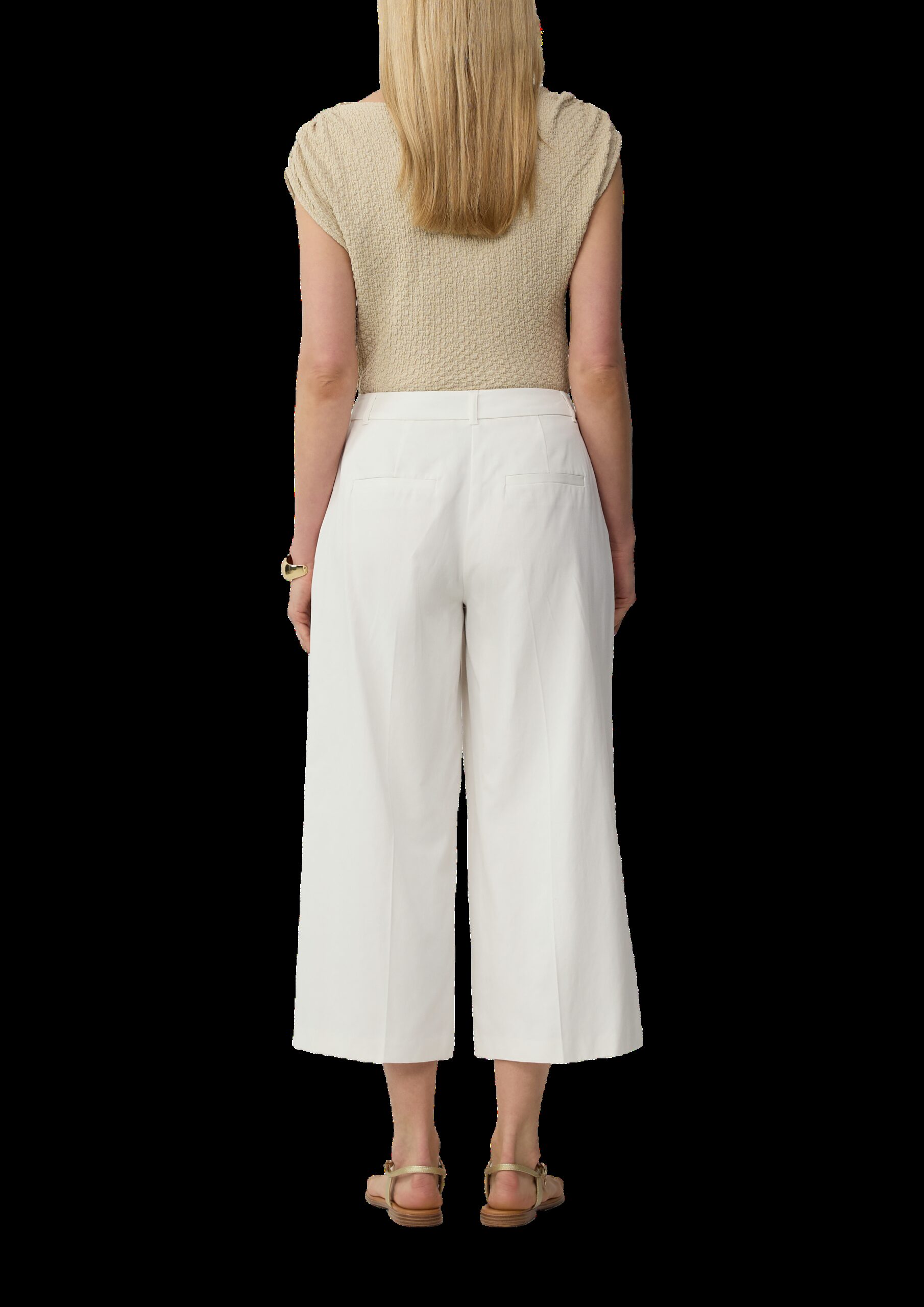 Strukturiertes Shirt mit Wasserfall-Ausschnitt