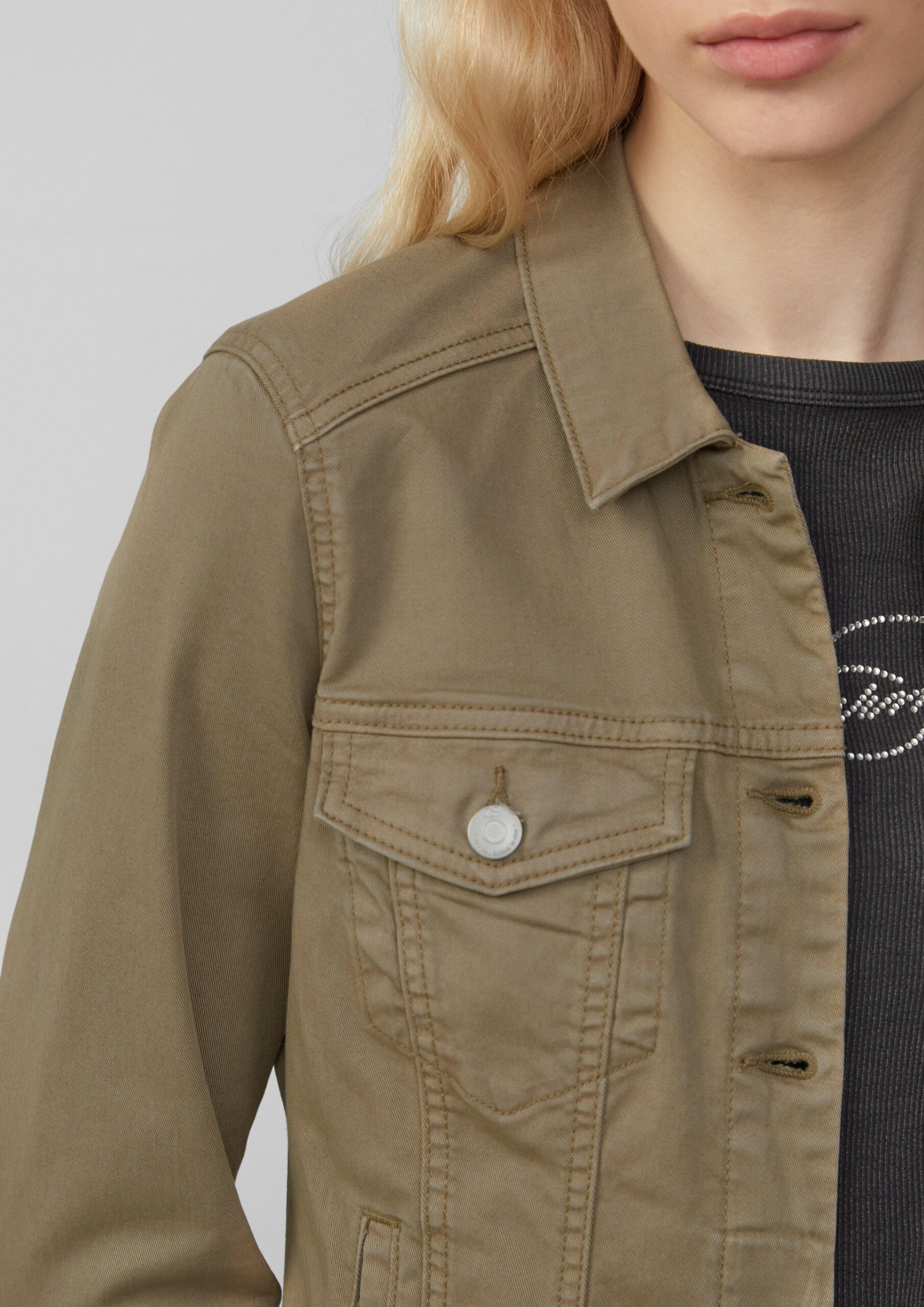 Jeansjacke im Slim Fit