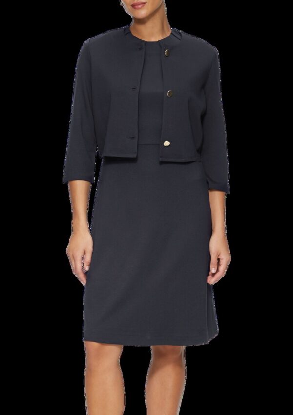 Verkürzte Jacke im Boxy-Fit mit goldfarbenen Knöpfen