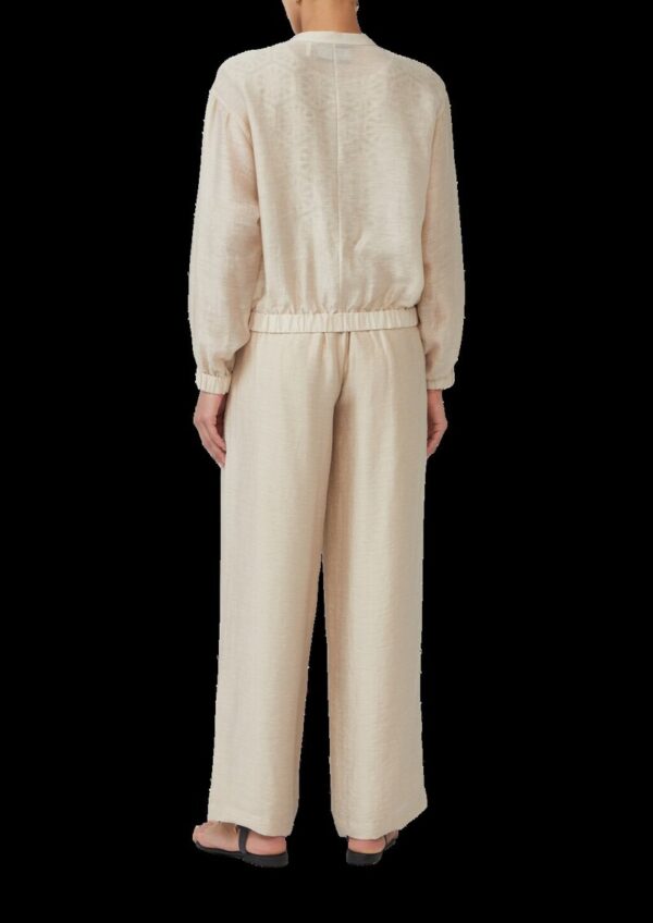 Leinenmix-Blouson im Relaxed Fit