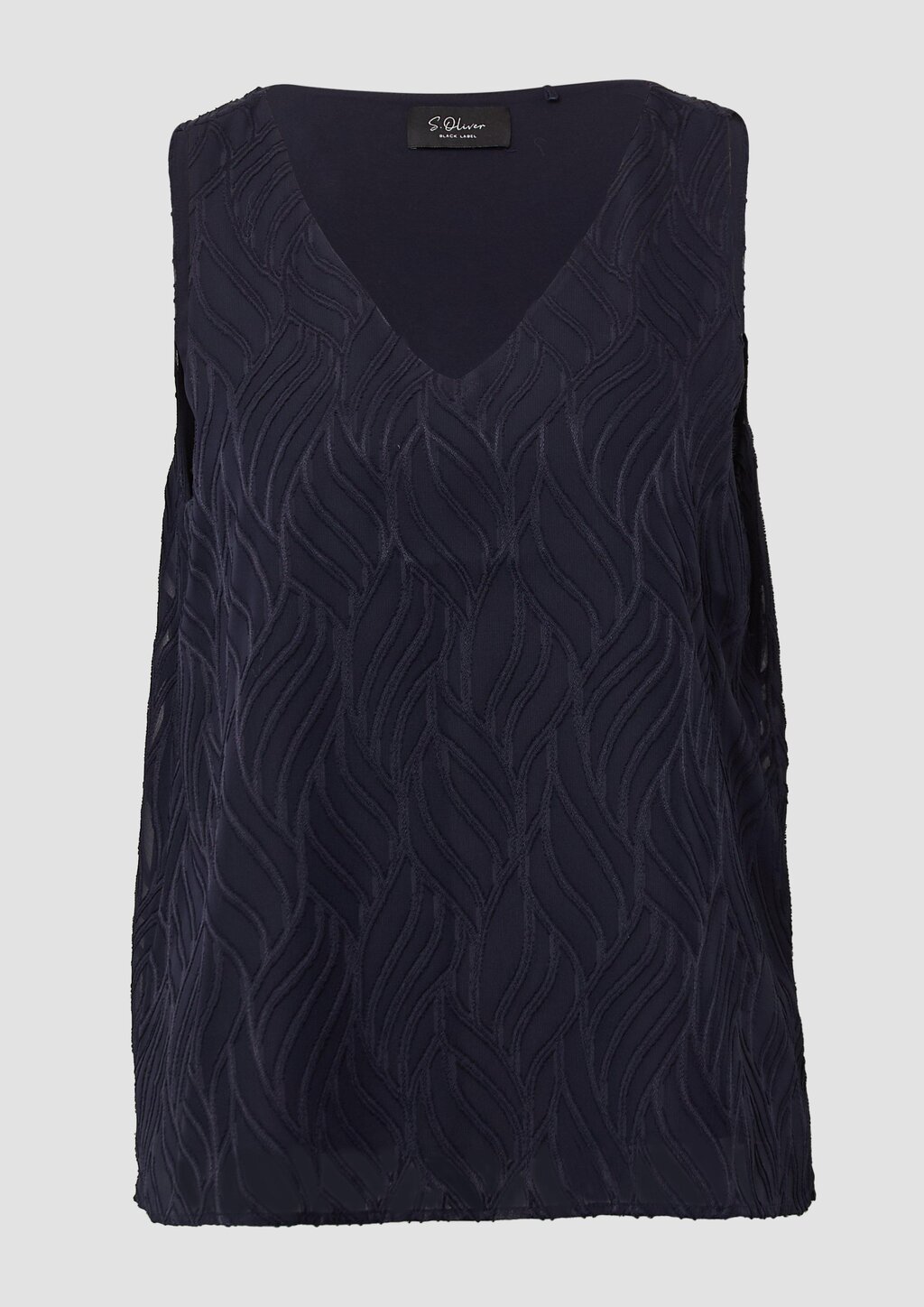 Gefütterte Bluse mit Strukturmuster