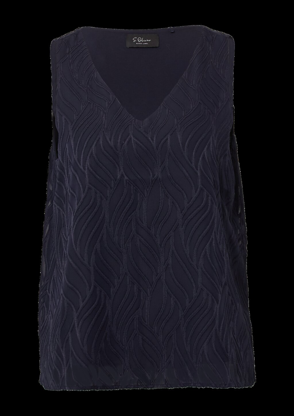 Gefütterte Bluse mit Strukturmuster