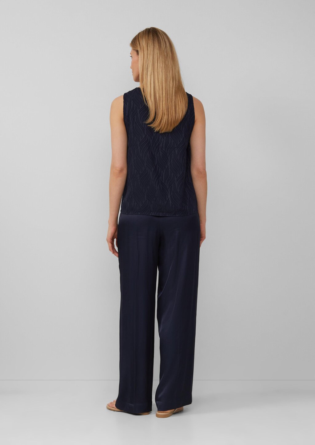 Gefütterte Bluse mit Strukturmuster