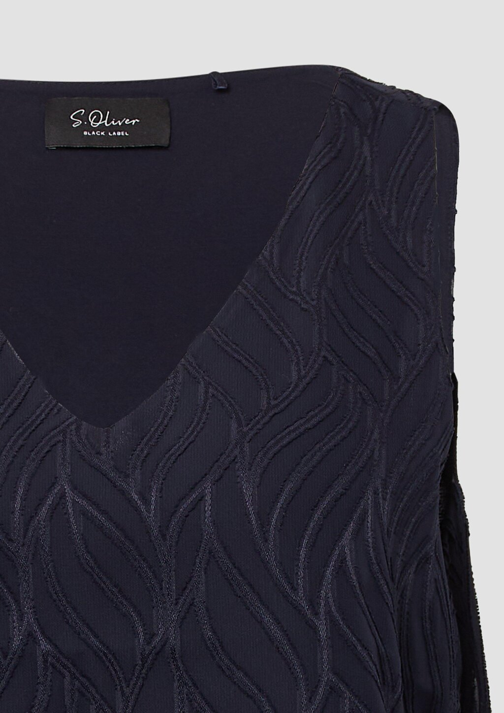 Gefütterte Bluse mit Strukturmuster