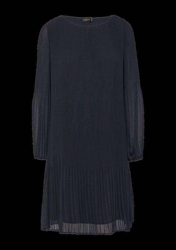 Chiffonkleid im Relaxed Fit mit Plissee