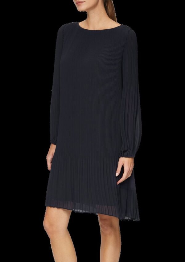 Chiffonkleid im Relaxed Fit mit Plissee