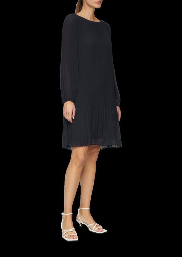 Chiffonkleid im Relaxed Fit mit Plissee