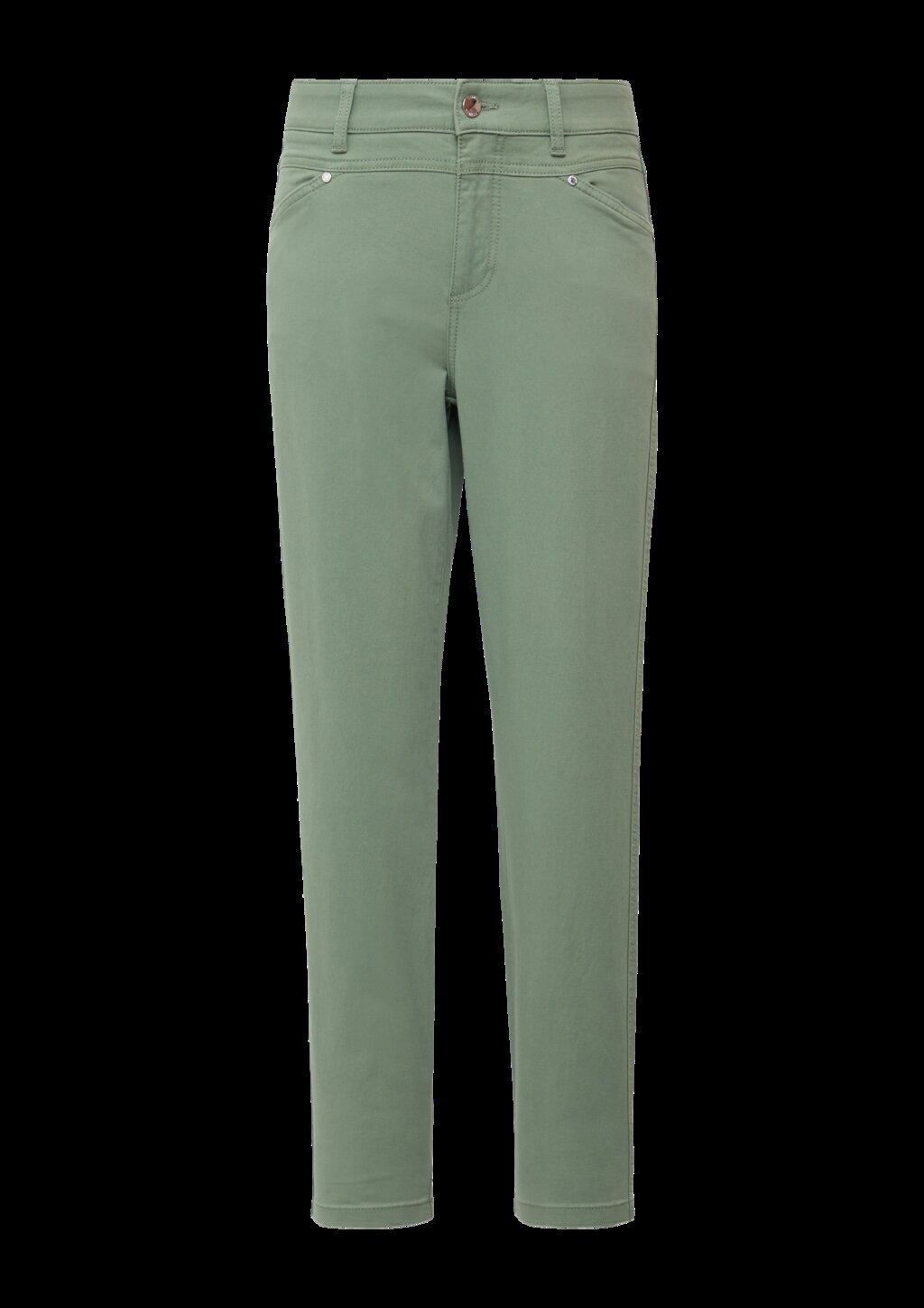 Ankle-Hose im Slim Fit aus Baumwollsatin