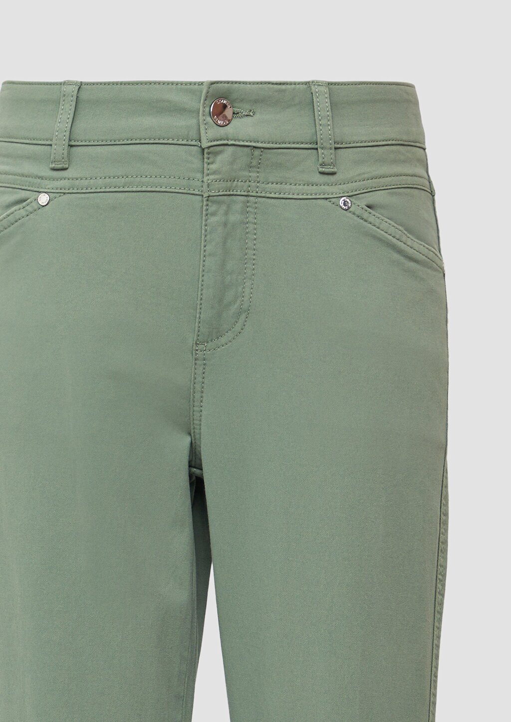 Ankle-Hose im Slim Fit aus Baumwollsatin