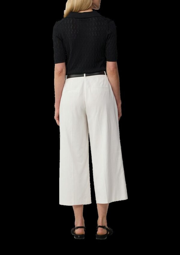 Kurzärmeliges Poloshirt aus Ajourstrick