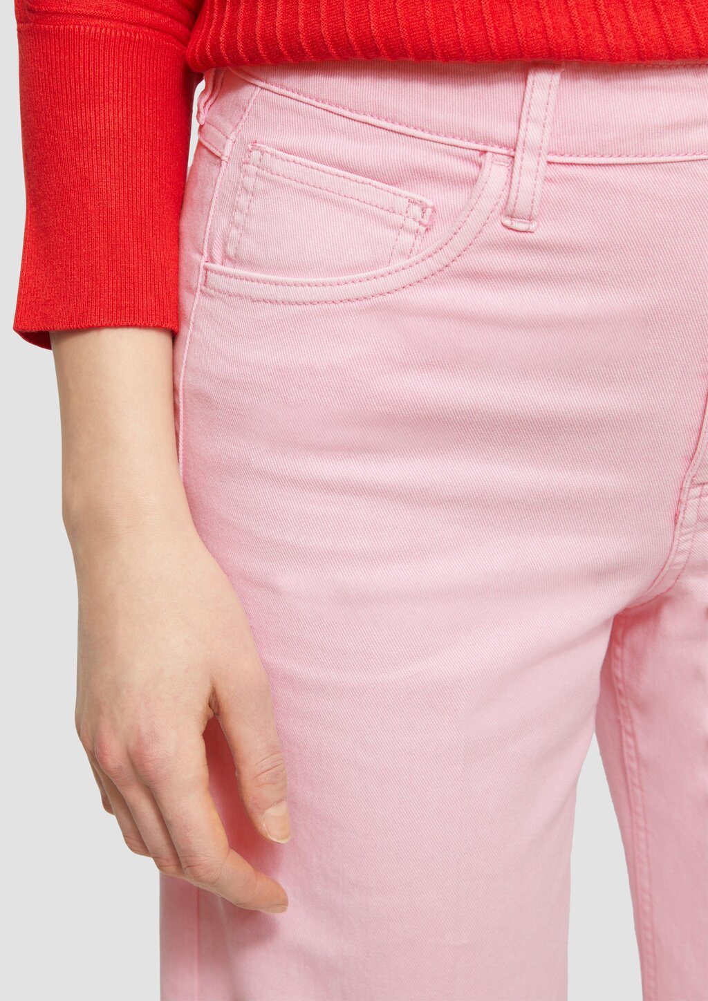 Culotte-Jeans / Regular Fit / High Rise / Wide Leg / Bügelfalten