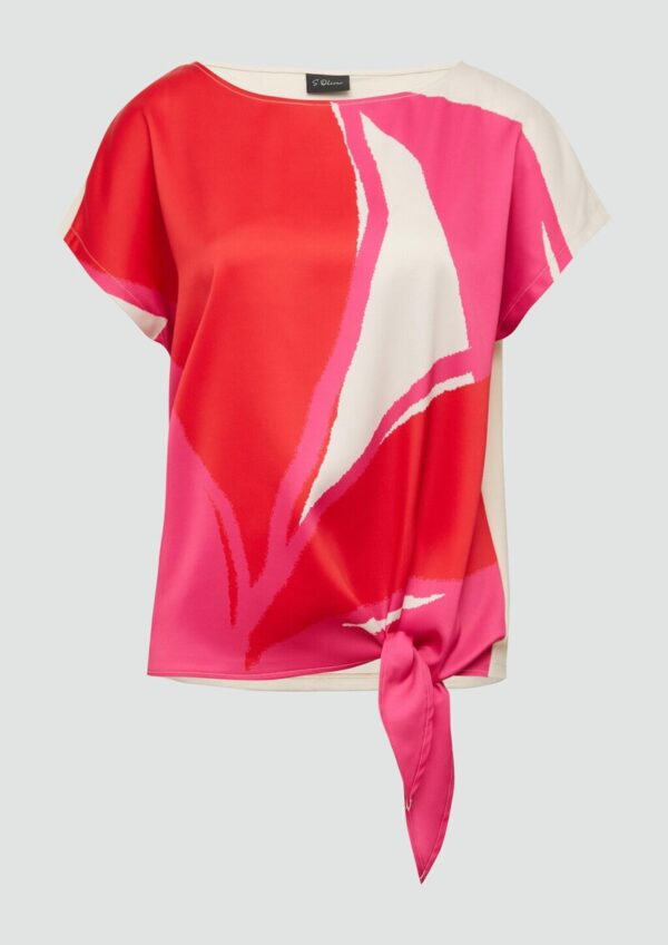 Blusenshirt mit Knotendetail