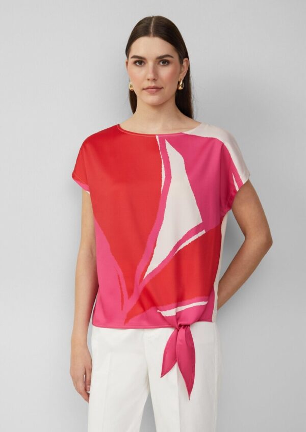 Blusenshirt mit Knotendetail