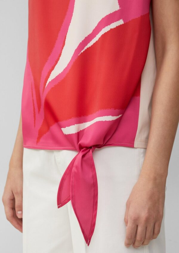 Blusenshirt mit Knotendetail