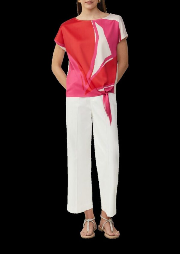 Blusenshirt mit Knotendetail