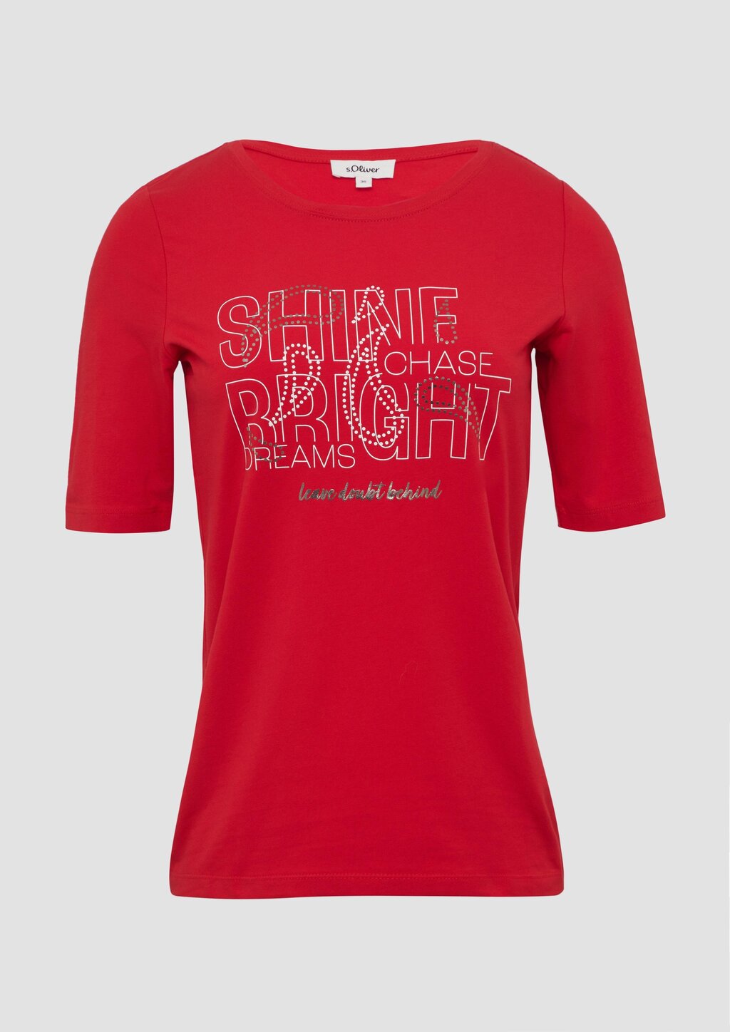 Jersey-T-Shirt im Slim Fit mit Frontprint