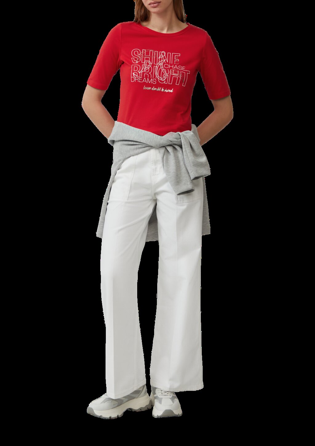 Jersey-T-Shirt im Slim Fit mit Frontprint