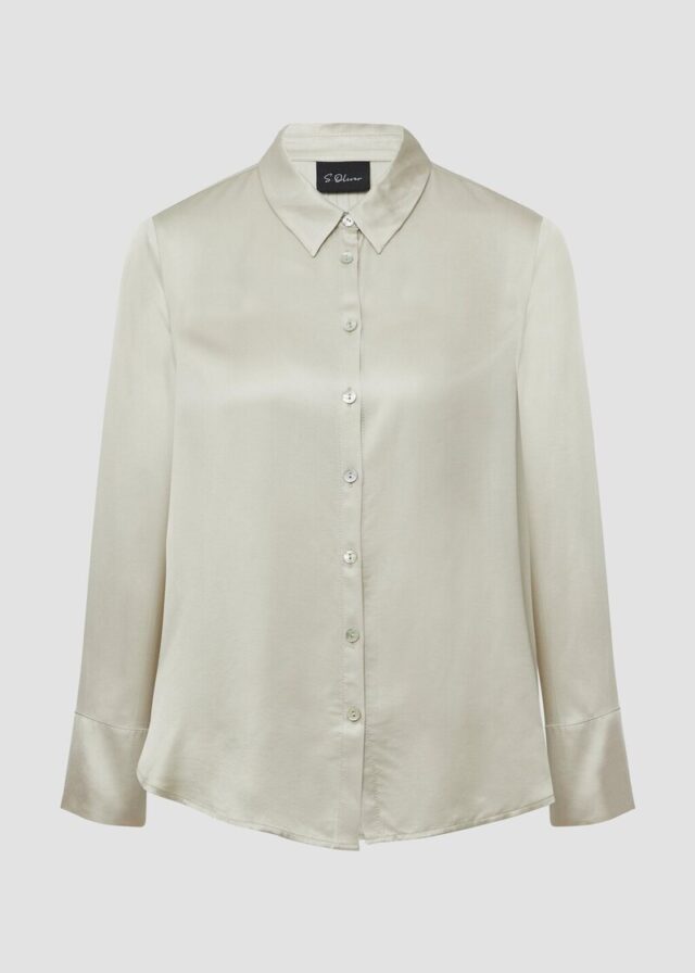 Hemdbluse aus Satin
