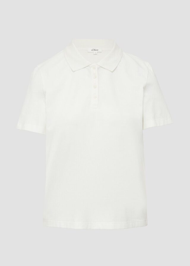 Piqué-Poloshirt aus Baumwollmix