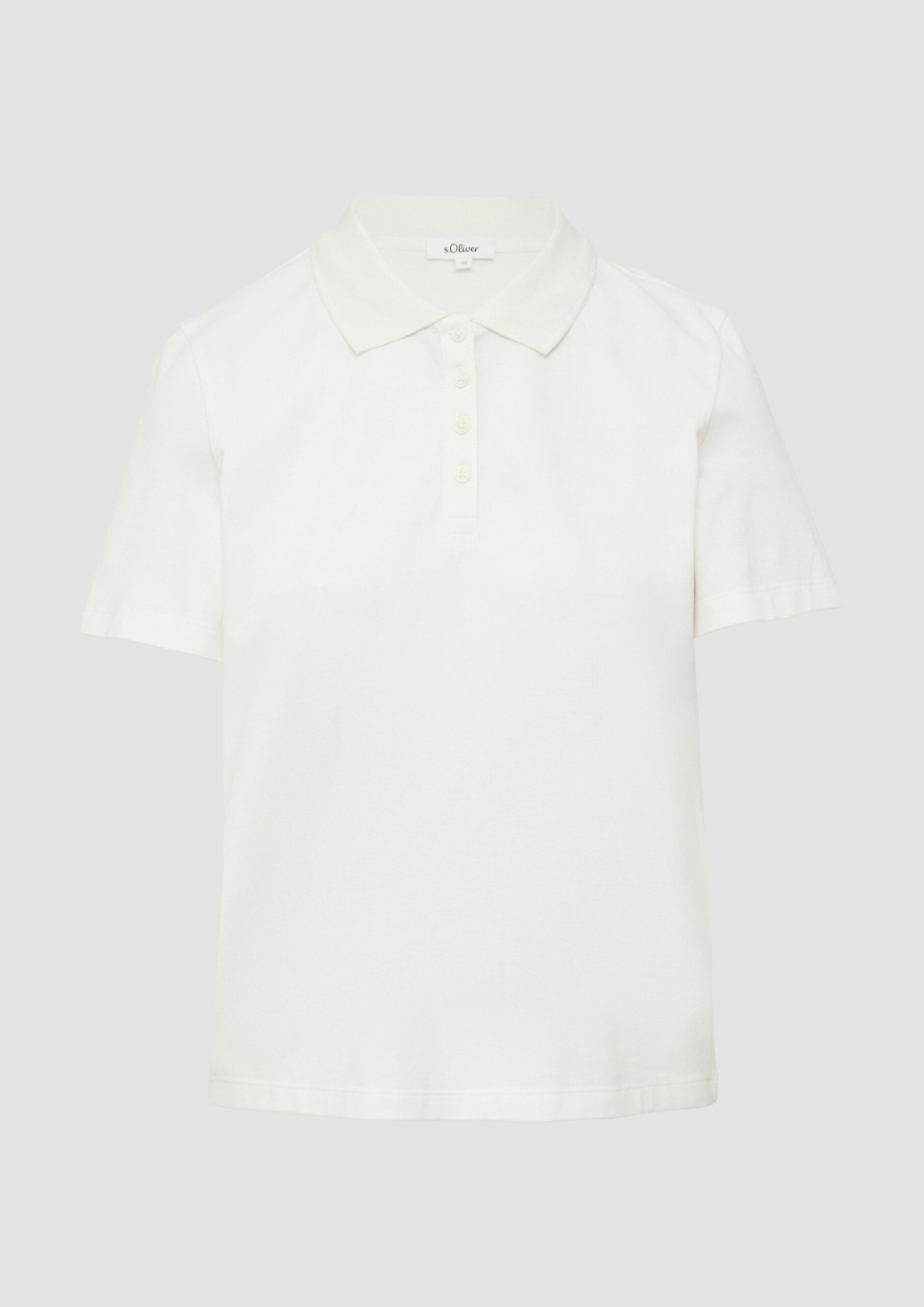 Piqué-Poloshirt aus Baumwollmix