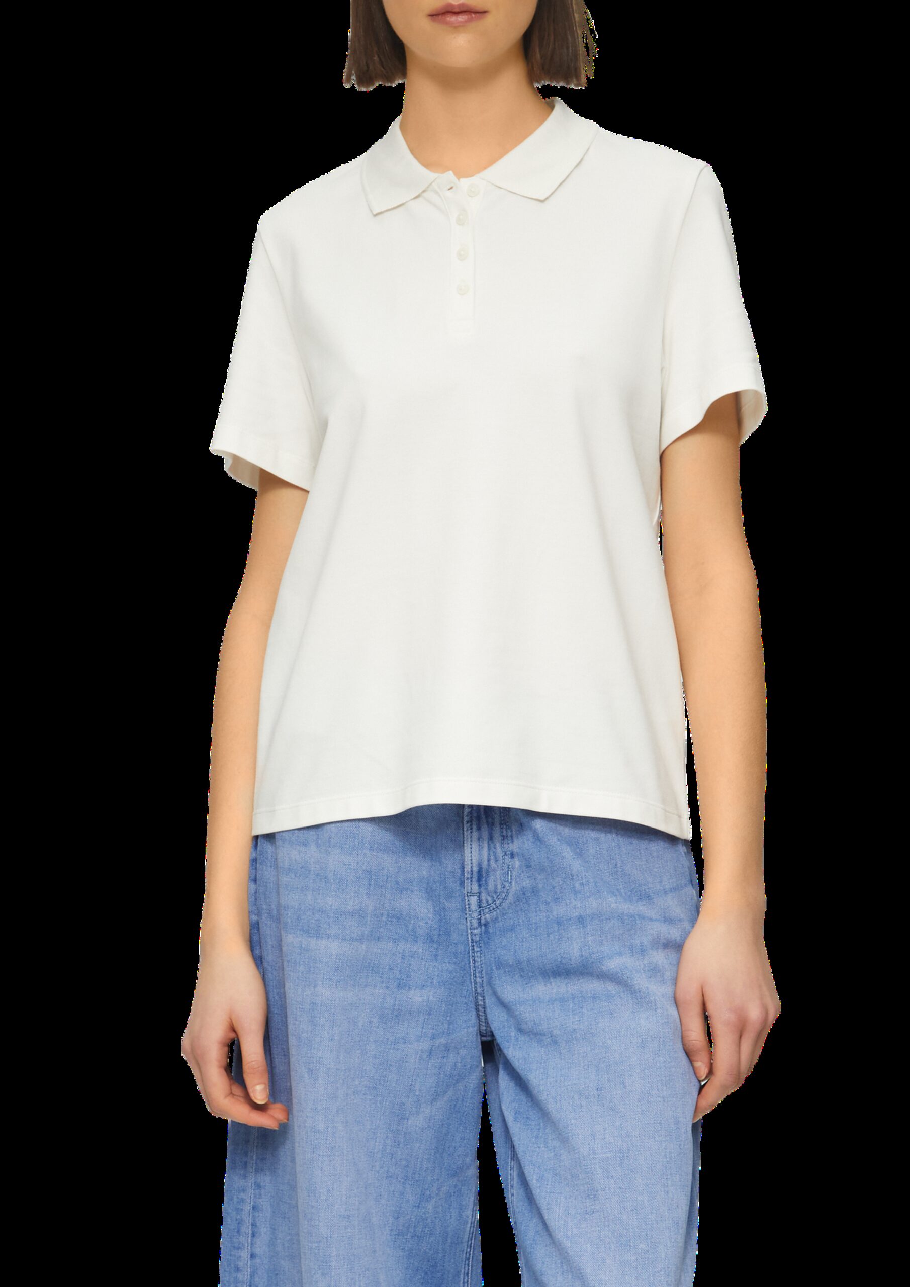 Piqué-Poloshirt aus Baumwollmix