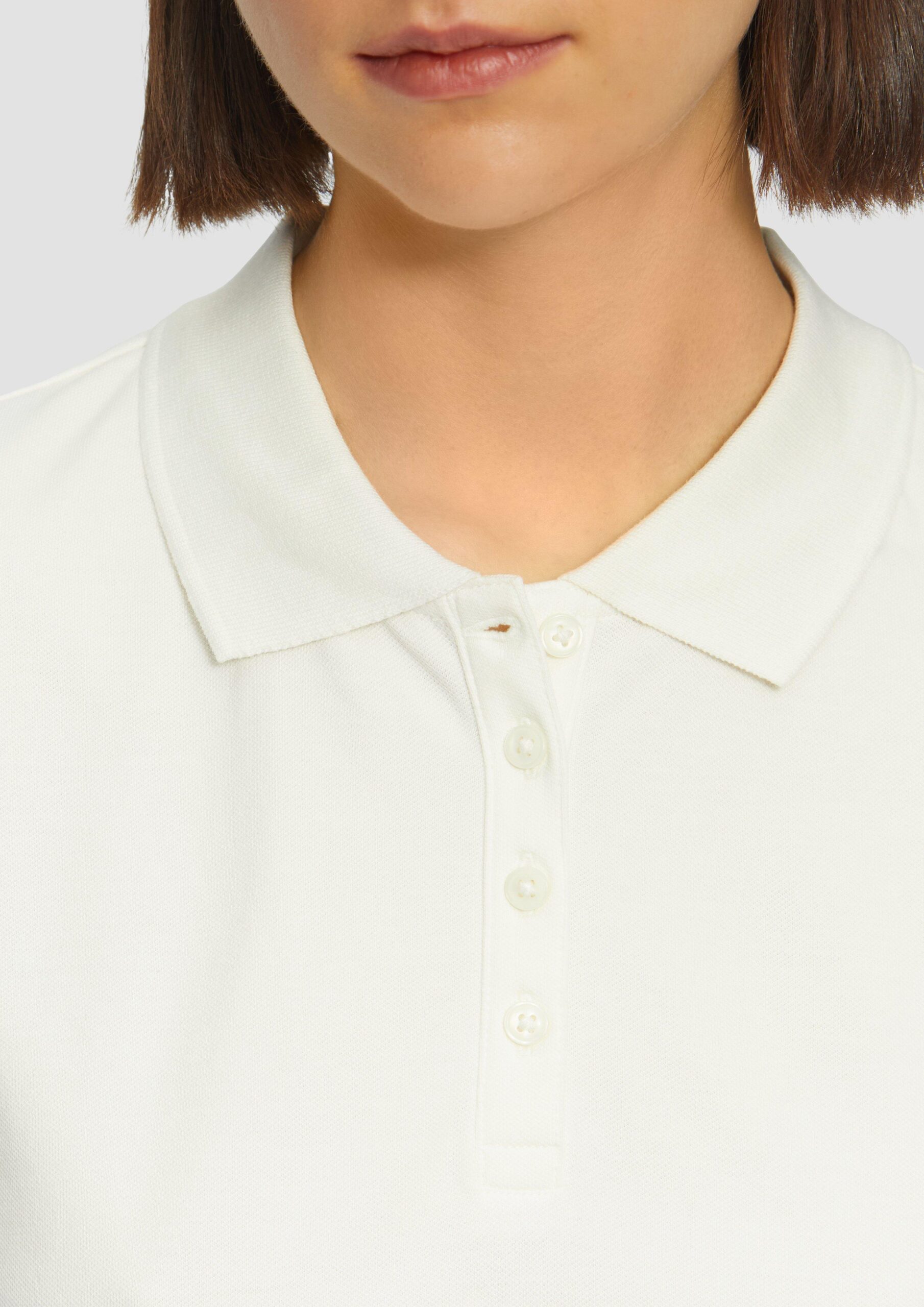 Piqué-Poloshirt aus Baumwollmix