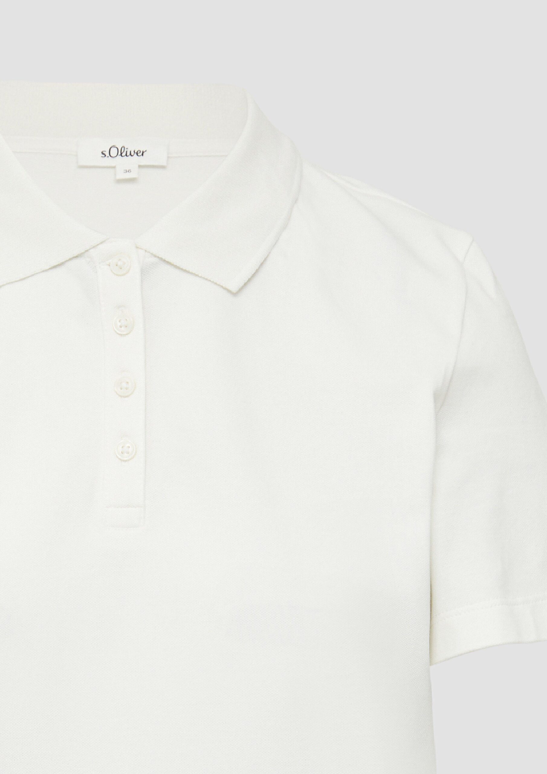 Piqué-Poloshirt aus Baumwollmix