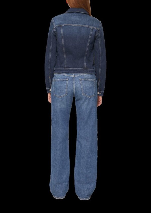 Schmal geschnittene Denimjacke in authentischer Waschung