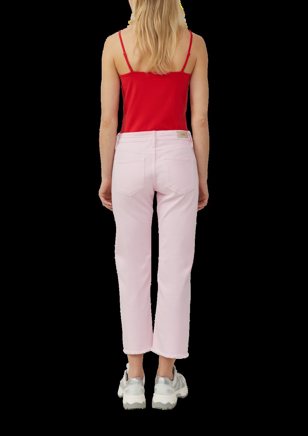 Top mit verstellbaren Spaghettiträgern im Slim Fit