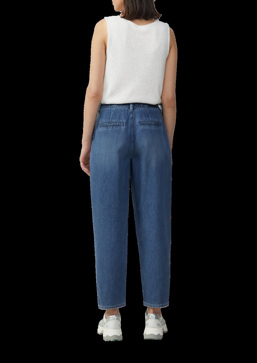 Semitransparentes Stricktop mit Rundhalsausschnitt