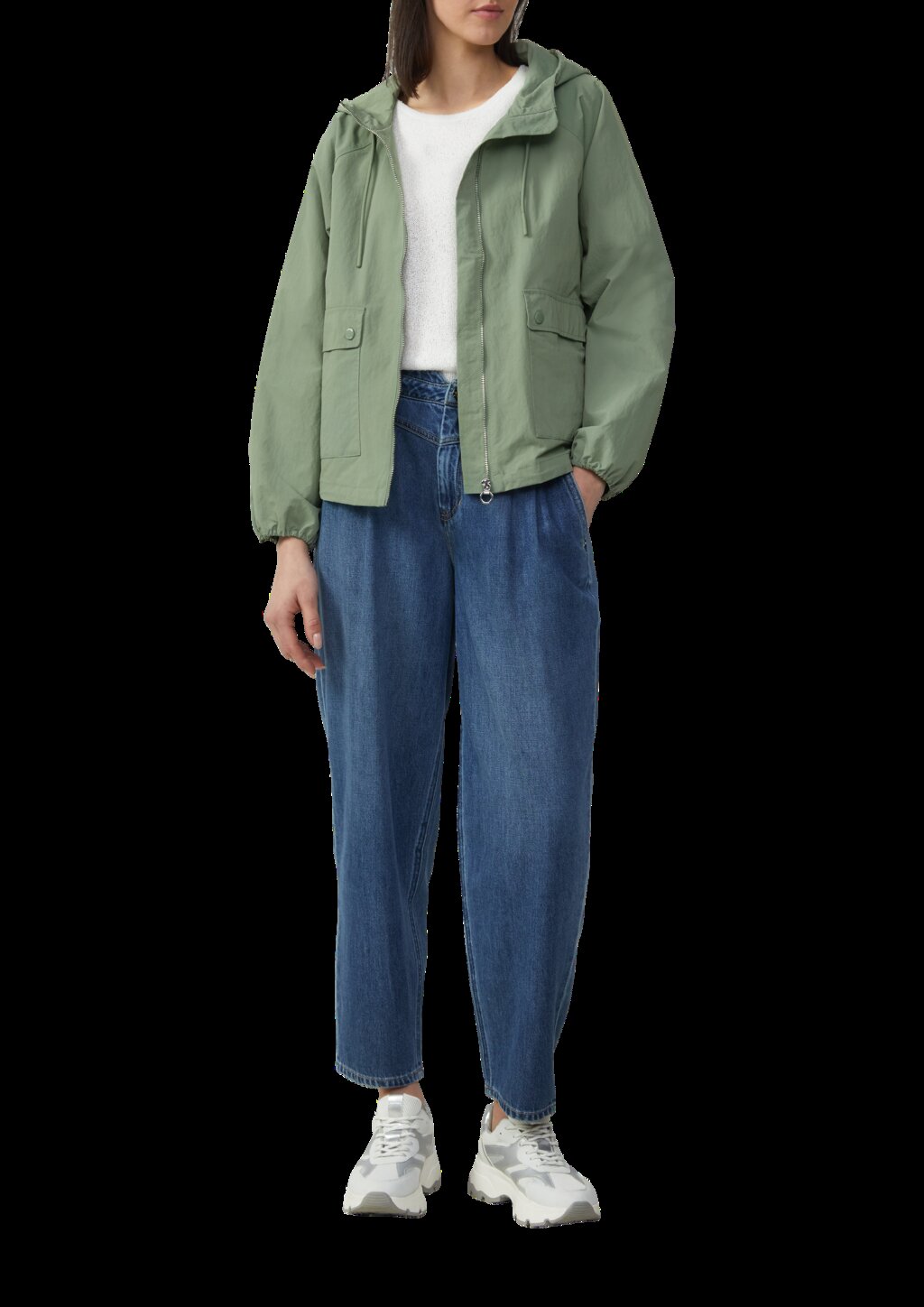 Semitransparentes Stricktop mit Rundhalsausschnitt