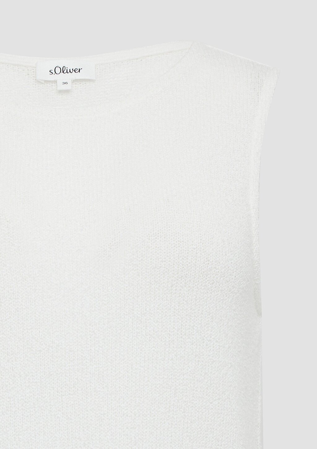 Semitransparentes Stricktop mit Rundhalsausschnitt