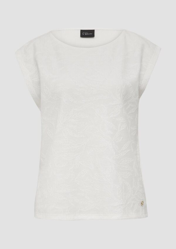 T-Shirt mit Strukturmuster