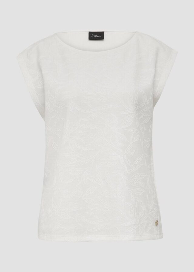 T-Shirt mit Strukturmuster