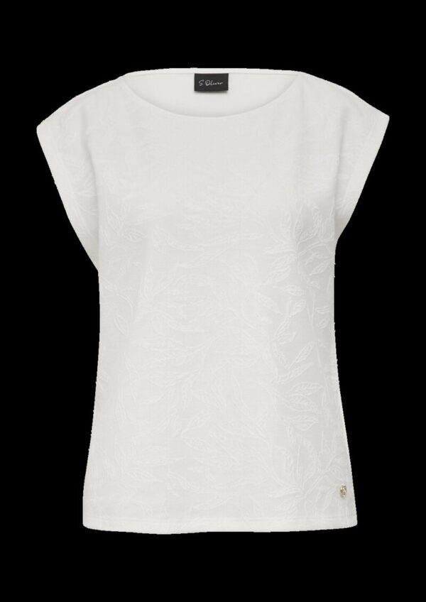 T-Shirt mit Strukturmuster