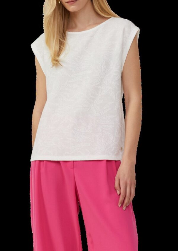 T-Shirt mit Strukturmuster