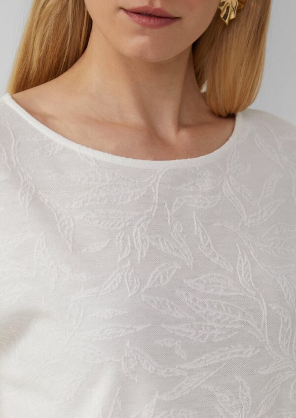 T-Shirt mit Strukturmuster