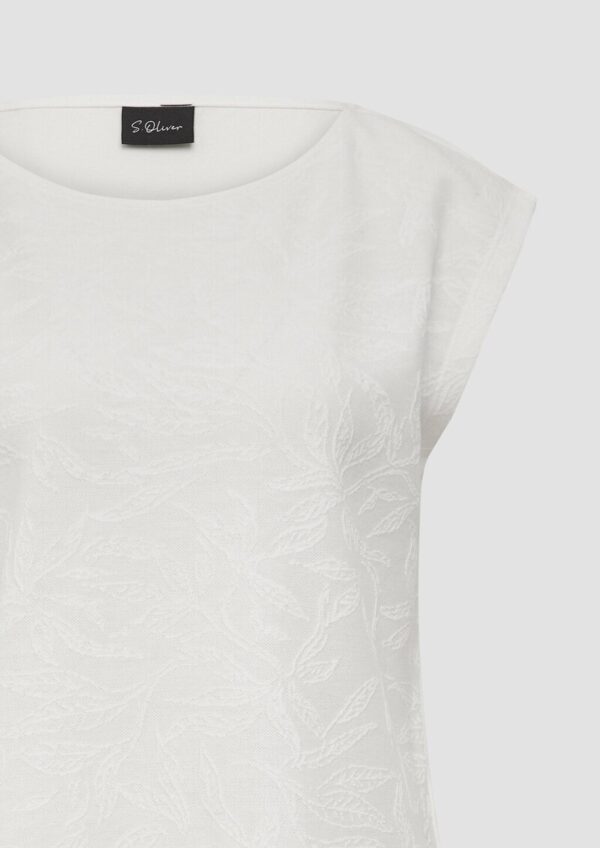 T-Shirt mit Strukturmuster