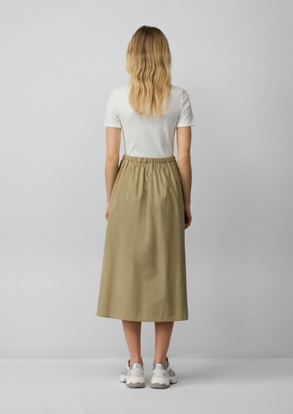 Midikleid im Fabricmix mit Eingrifftaschen