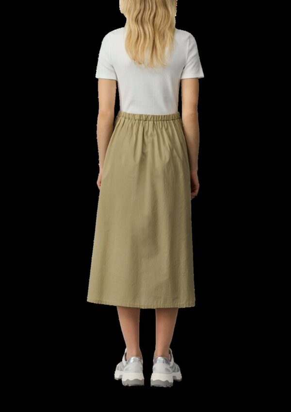 Midikleid im Fabricmix mit Eingrifftaschen