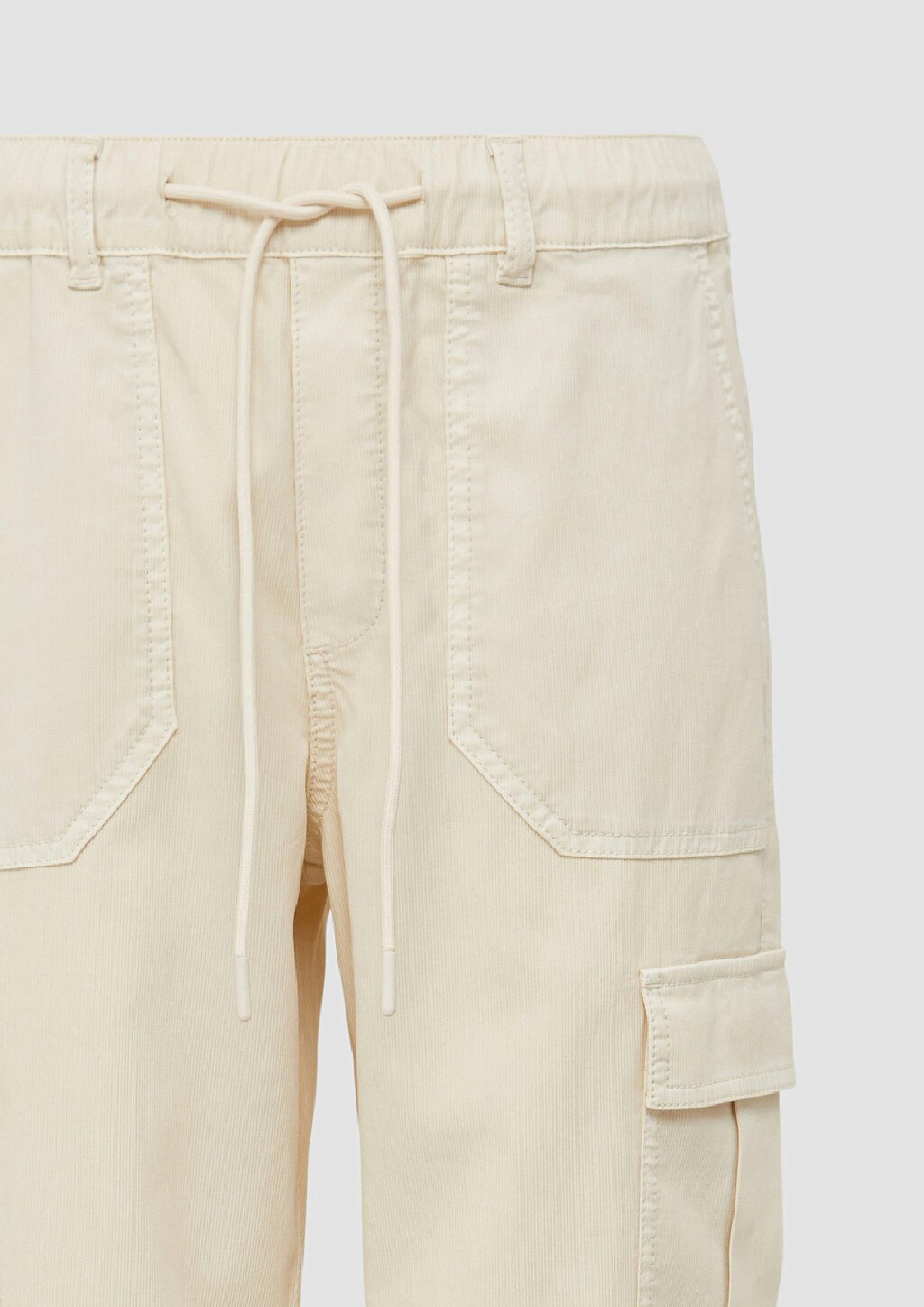 Strukturierte Jogpants mit Cargo-Taschen aus Viskosemix