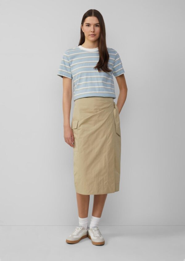 Midirock in Wickel-Optik mit Cargotasche