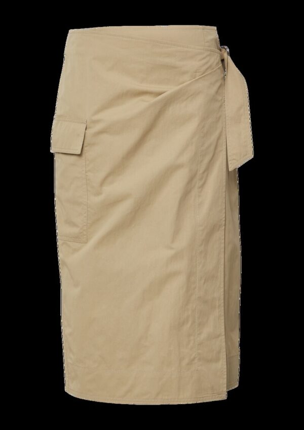 Midirock in Wickel-Optik mit Cargotasche