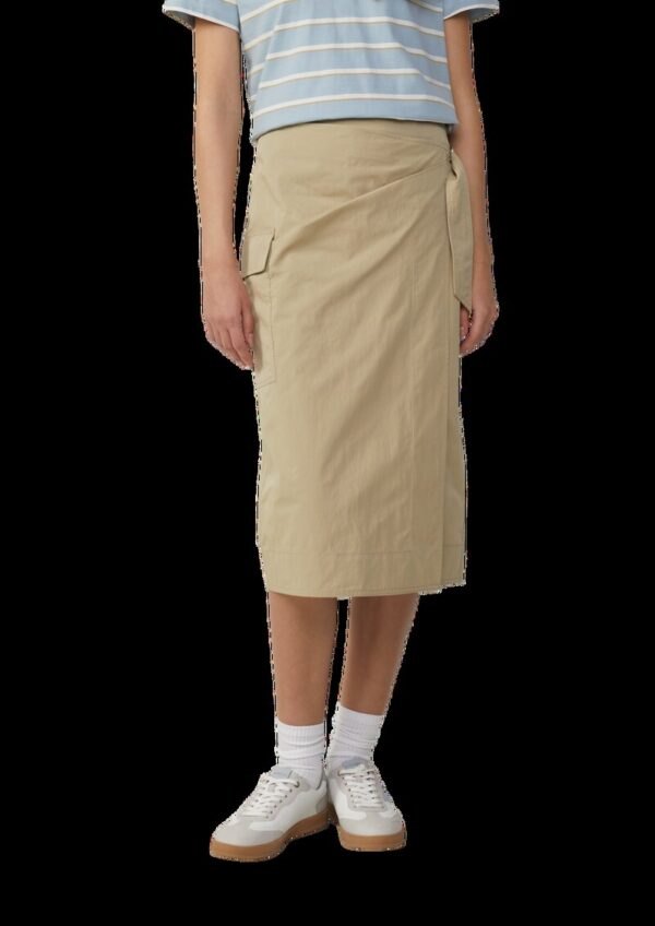 Midirock in Wickel-Optik mit Cargotasche