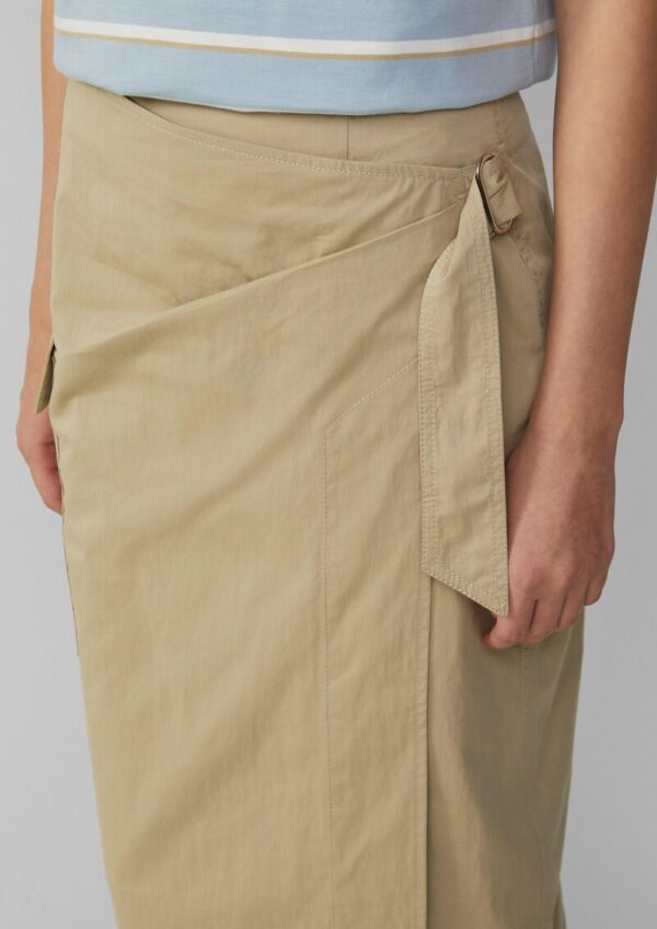 Midirock in Wickel-Optik mit Cargotasche