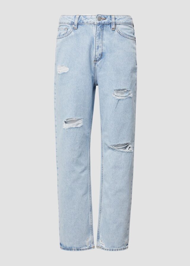 Ankle-Jeans Tizie / Slim Fit / High Rise / Tapered Leg / Destroyed Details